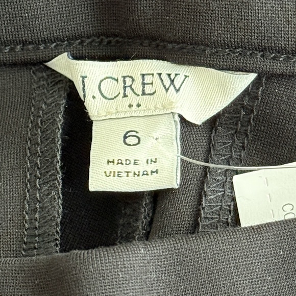 *NWT J Crew Factory black ponte cropped pull-on pants womens 6 - Picture 6 of 8